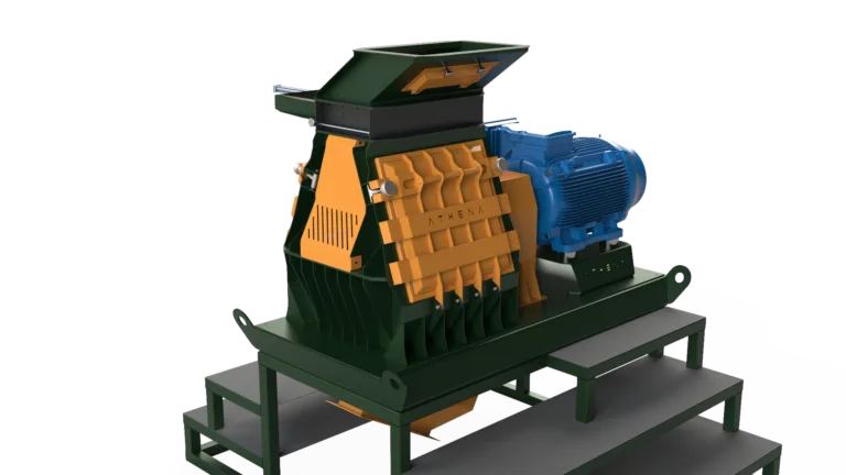 Moinho Athena Stein Linha A — render R01, vista três quartos na plataforma